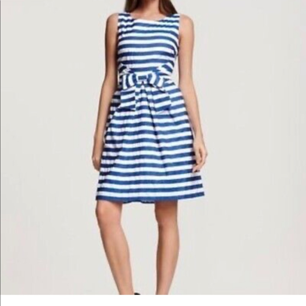 Kate Spade Jillian Dress in blue and white stripes